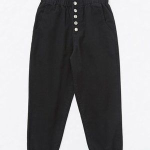 New Paper Bag Ankle Pants 100% Cotton Junior M